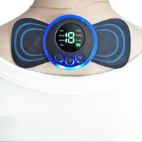 Ensemble de patchs de massage corporel rechargeables avec écran numérique, compact et portable, pour le cou, le dos, les épaules, utilisation à domicile