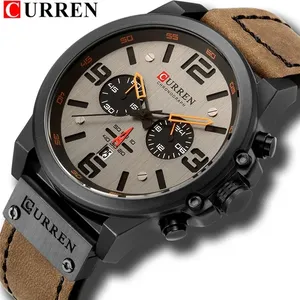 CURREN 8314 Sportuhr Herren Topmarke Luxus-Quartz-Herrenchronograph Datum Militär Armbanduhren wasserdichte Uhr