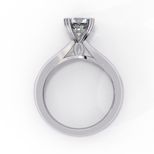 Bague de fiançailles pour femme en or massif 18 carats avec diamant de laboratoire taille brillant certifié IGI, plaqué rhodium, modèle de luxe VBR JEWELS - Product Image 3