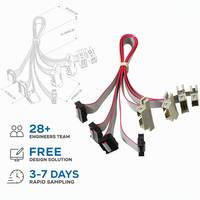 Cable Plano IDC Gris de Alta Velocidad de 1.27mm, 10-50 Pines, Cable de Datos para Servidor, PLC Industrial, Gabinete, Circuito PCB