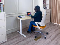Bureau de travail moderne ergonomique électrique convertible, extensible et réglable en hauteur, en acier inoxydable, fixation murale, garantie 5 ans pour le bureau