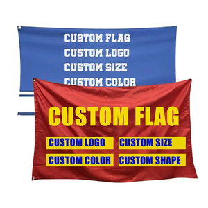 Professional Factory High-Quality Customized Heavy Duty 100%Polyester Double Sided Custom Outdoor Banner <strong>Flag</strong> 150 X 450Cm - Product Image 2