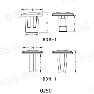 热卖塑料卡扣锁销铆钉塑料独木舟夹圆孔 - Product Image 5
