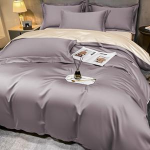 Un Set di quattro pezzi in cotone A fiocco lungo 100 di lenzuola in puro cotone, copripiumini, cappelli da letto e biancheria da letto - Product Image 2