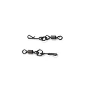 20 pièces/sac Accessoires de pêche à la <span class=keywords><strong>carpe</strong></span> Émerillon de pêche à la <span class=keywords><strong>carpe</strong></span> allongé à changement <span class=keywords><strong>rapide</strong></span> avec mousqueton en forme de Q - Product Image 1