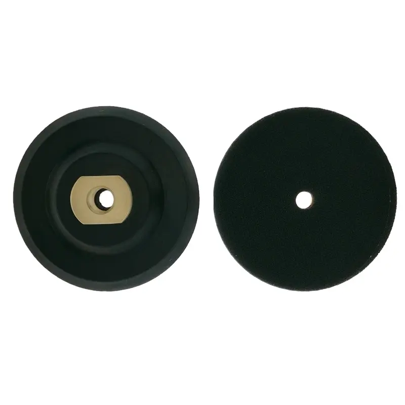 4 inch Polisher Backing Plate - Metal Arbor M14 or 5/8" 11 Thread Rubber Hook and Loop Backer Pad For Polishing Disc Holder