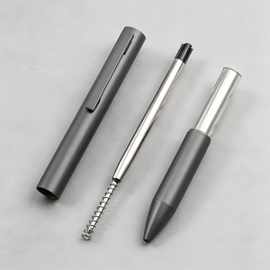 Penna a Sfera in Metallo Opaco Premium con Meccanismo a Torsione, Regalo Aziendale, Logo Personalizzabile, Punta 1.0mm, Inchiostro Nero/Blu per Scrittura Quotidiana e Uso in Ufficio - Product Image 5
