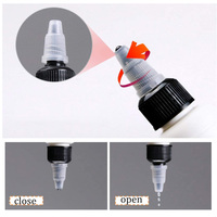 30ml 50ml 60ml 100ml 120ml 250ml 350ml 500ml Clear PET Twist Top Cap Applicator Mini Squeeze Bottle for Hair Oil