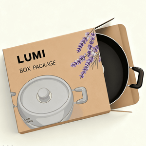Boîte d'emballage en carton ondulé en papier kraft personnalisée, boîtes d'expédition pliables pour emballages <span class=keywords><strong>de</strong></span> casseroles antiadhésives, d'ustensiles <span class=keywords><strong>de</strong></span> cuisine - Product Image 1
