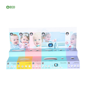 Espositore <span class=keywords><strong>da</strong></span> banco in PVC personalizzato per prodotti per l'igiene orale dei bambini, scaffale <span class=keywords><strong>da</strong></span> tavolo in plastica resistente con fori specifici per prodotti - Product Image 1