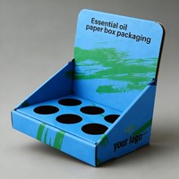 Boîte de présentation pliable durable en carton, lot de 6, pour vente en gros, personnalisable en usine, pour emballage de bouteilles de bière et de jus, prête à l'emploi en rayon (CDU)