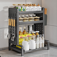 Étagère de rangement rotative pour épices de cuisine en gros, étagère de rangement pour ustensiles de cuisine, étagère de rangement pour tasses de salon à domicile