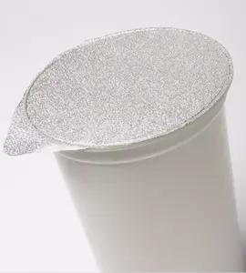 Sellado térmico precortado PP PS PE Taza de yogur Película de tapa de papel de aluminio Película de embalaje suave para uso industrial de envasado de alimentos