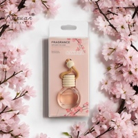Désodorisant Voiture 10ml Parfum Huile Essentielle Pendentif Diffuseur Automobile Couvercle en Bois Pour Décoration Intérieur