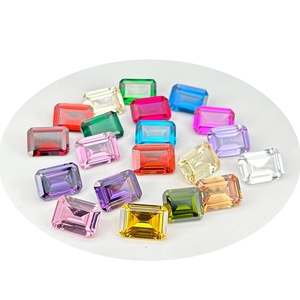 Giá đá zircon xanh HQ GEMS 5A hình bát giác 3x5mm 4x6mm 5x7mm 10x14mm, đá zircon <span class=keywords><strong>cubic</strong></span> cắt Emerald - Product Image 4