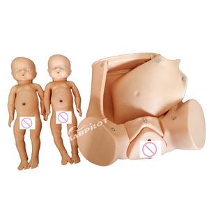 Modèle de <span class=keywords><strong>femme</strong></span> <span class=keywords><strong>enceinte</strong></span> avancé et poupée jumelle, mannequin d'entraînement à l'accouchement - Product Image 4