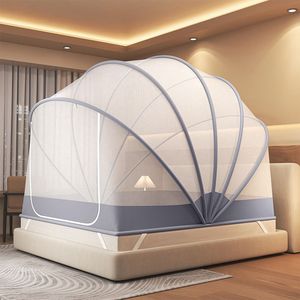 Mosquitero Plegable de Poliéster para el Hogar, Dormitorio, sin Instalación, Tipo Yurta, Anticaídas, Mosquitero Completo para Cama de Niños - Product Image 6