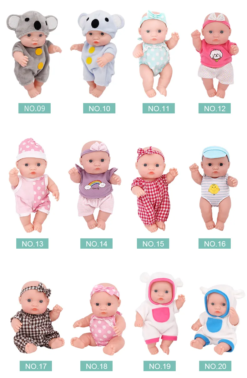 Großhandel China Lieferant 12 Zoll Baby puppe Reborn Vinyl Puppen Spielzeug für Kinder