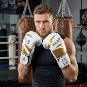 Guantes de Boxeo Fanshi de Material PU para Adultos, Unisex, Opción de Logotipo Personalizado, Guantes de Muay <span class=keywords><strong>Thai</strong></span> y Sanda - Product Image 6