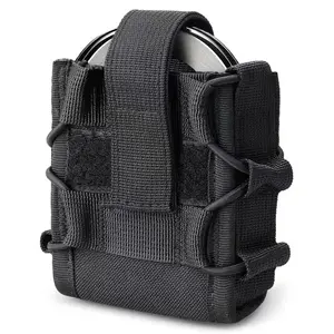 2024 New Outdoor Tactical Handcuff Pouch Heavy Duty Combat Handcuffs Holder Case Belt Bag Nylon Holster