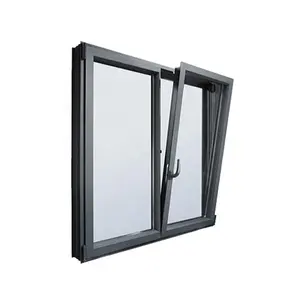 Upvc-fenster wärmedämmung 65 mm Breite fabrikpreis pvc-schiebefenster