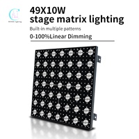 Projecteur matriciel LED COB 49x10W populaire pour scène, panneau matriciel DMX, lumière blinder