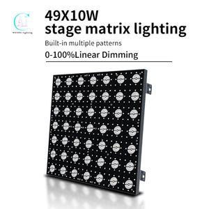 Luz de matriz de píxeles LED COB popular para escenario 49x10W, panel de matriz DMX, luz cegadora - Product Image 2