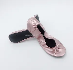 批发贸易保证芭蕾折叠芭蕾舞平底鞋折叠一次性芭蕾舞鞋