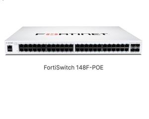 Fortinet 148F-POE, conmutador de acceso seguro Ethernet gestionado por red RJ45 de 48 puertos, Fortinet, FortiSwitch, FortiGate, Fortinet, - Product Image 4