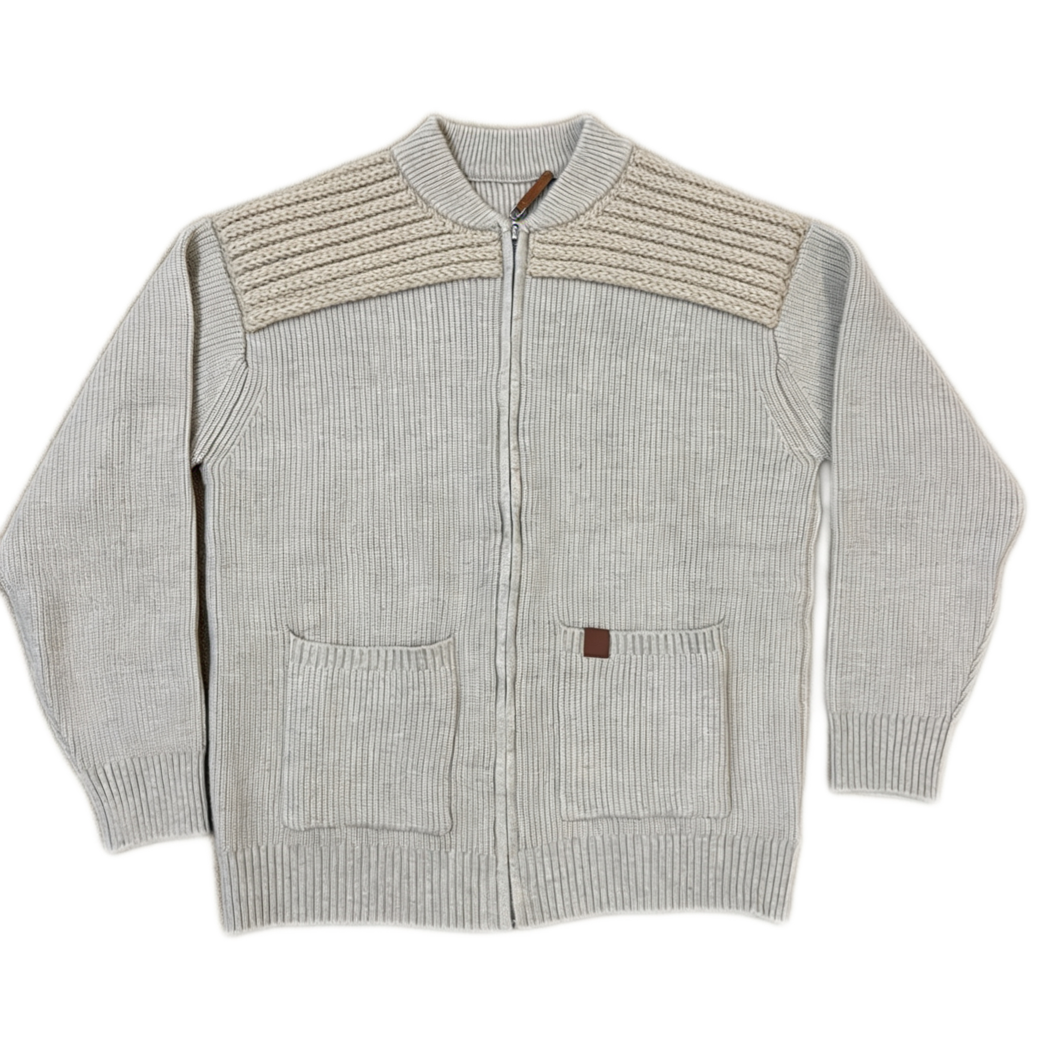 Bulk 2026 Vintage Oversize Jacket - Customized Trendy Contrast Color Zipper Turn Down Collar Casual Coat Wholesale
