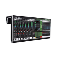 Console de mixage professionnelle 24 canaux avec effets DSP, rapport signal-bruit de 83 dB, plage de fréquences de 60 Hz à 10 kHz