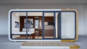 Edificio de lujo alemán Prefab Home Space Capsule House Patio trasero Oficina Pods Apple Cabin House 20ft 30ft 40ft Tamaño - Product Image 6