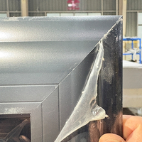 Schwarzes Aluminium-Doppelschiebefenster 70mm Profil mit Thermischer Trennung und Glas - Energieeffizientes Fenster OEM Maßanfertigung für Gebäude