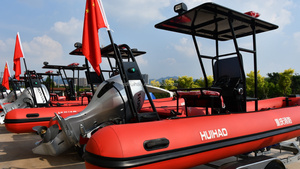 Nuevo estilo, barco deportivo de aluminio de 5,8 M, bote de costilla inflable de <span class=keywords><strong>rescate</strong></span> de dragón marino con motor fuera de borda para buzo, longitud total de 19 pies - Product Image 3