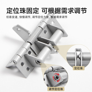Automatic <b>Door</b> Closing <b>Spring</b> Hinge 180 Degree Soft Closing Iron <b>Door</b> Hinge For Wooden <b>Door</b> Installation Positioning - Product Image 4