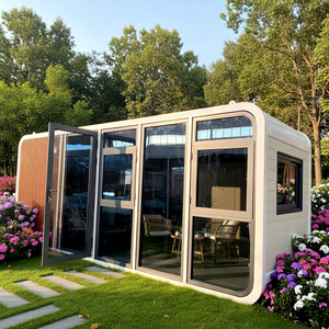 Meilleures ventes : Maison conteneur modulaire préfabriquée Apple Cabin, magasin de détail en bord de mer, maison de vacances, mini-<span class=keywords><strong>espace</strong></span> de vie - Product Image 1