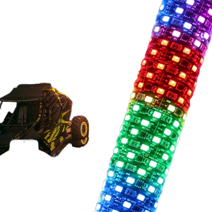 Điều kiện mới đa màu sắc xoắn ốc roi với giấc mơ siêu sáng <span class=keywords><strong>LED</strong></span> 12V ATV UTV offroad app điều khiển từ xa <span class=keywords><strong>LED</strong></span> Buggy roi - Product Image 1