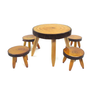 Maison <span class=keywords><strong>de</strong></span> poupée meubles uniques arbre <span class=keywords><strong>Table</strong></span> à manger en bois et <span class=keywords><strong>chaise</strong></span> - Product Image 4