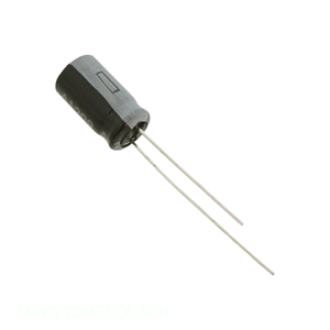 Condensador Original de Aluminio de 220 uF, 20%, 16V, Tipo RADIAL TH 16PK220MEFC6.3X11 - Product Image 1