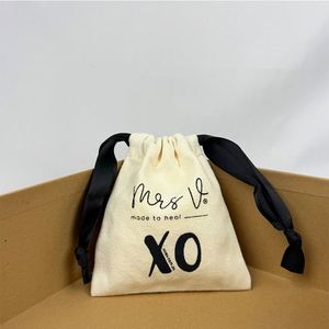 Recyclable Organic Cotton <b>Drawstring</b> Bag Portable <b>Pouch</b> Bag Trendy <b>Drawstring</b> Bag Simple Solid Color Soft <b>Drawstring</b> for Daily - Product Image 6