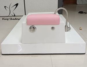 Bain de pieds de massage <span class=keywords><strong>professionnel</strong></span> plate-forme de pédicure en bois blanc bol de pédicure avec 7 couleurs Led baignoire spa pour pieds - Product Image 3