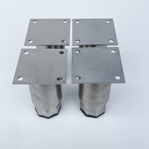 Gambe per Tavolo da Lavoro in Acciaio Inox, Piedini Regolabili per Uso Commerciale, Soggiorno e Hotel, Antiruggine e Durevoli - Product Image 2