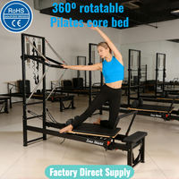 Tour de Pilates portable et réglable, rotative à 360°, en acier au carbone, pour studio de yoga, machine Reformer, capacité 150 kg