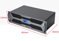 Casing Server 3U Ultra Pendek 250mm dengan Layar LCD Penunjuk Suhu, Chassis PC Industri MINI ITX, Mendukung PSU ATX