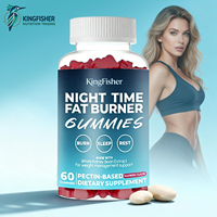 Gummies KingFisher à base de plantes pour le métabolisme, formule bien-être nocturne pour la gestion des graisses et l'équilibre énergétique, supplément en gros
