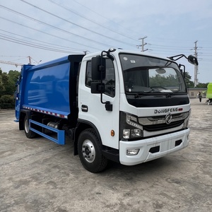 Dongfeng รถบรรทุกอัดขยะดีเซล4x2กำหนดเองได้ความจุ7 CBM 240L 660ลิตรสีฟ้า - Product Image 4