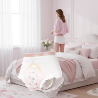 Culotte de nuit jetable pour femmes avec protection étendue contre les fuites, super absorbante, sous-vêtements menstruels pour la nuit