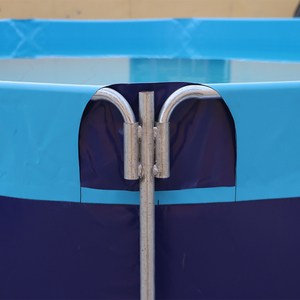 Réservoir d'élevage de poissons en plein air Étang à poissons en plastique Pvc Réservoir rond Aquaculture Élevage de poissons Toile Piscine Bâche - Product Image 4