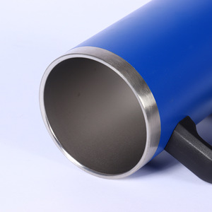Vaso de Cerveza Brasileño de 24 oz, Vaso Aislado de Acero Inoxidable 304, Gran Capacidad, Portátil para Exteriores, con Asa - Product Image 3