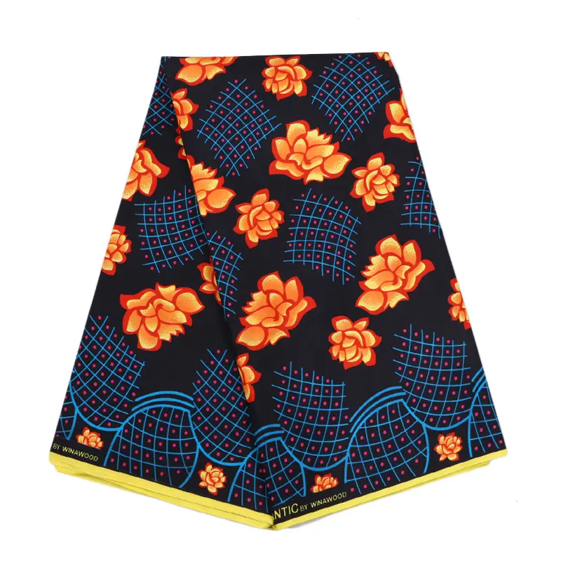 Afrikaanse Wax Print Ankara Holland Stof 100% Polyester Bedrukte Stof Microfiber Gedrukt Polyester Doek